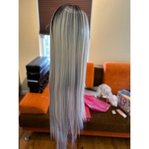 Rebel Gypsy “Cotton Candy Feeling” Human hair blend lace front wig main image 4